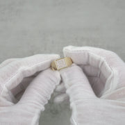 10k & 14k Square Signet Bling Classic Ring
