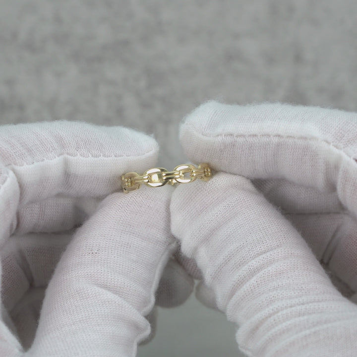 10k & 14k Gold Classic Cable Rolo Band Ring