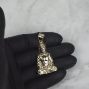 10k Gold Classic Buddha Pendant