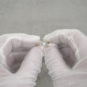 10k & 14k Gold Colet Slim White CZ Ring