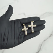 10k & 14k Gold Yelca Crucifix Cross CZ Pendant