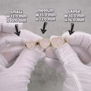 10k Gold Dazzling Heart Pink CZ Ring