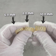 10k Gold Pattern Rollie Band Ring