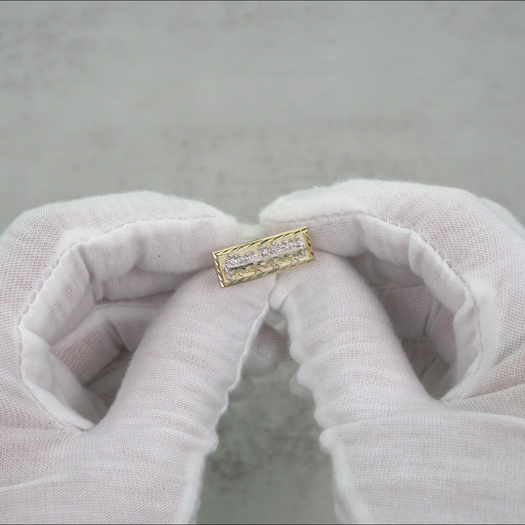 10k & 14k Gold Relic Last Supper Rectangle Two-Tone Ring