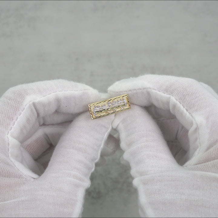 10k & 14k Gold Relic Last Supper Rectangle Two-Tone Ring