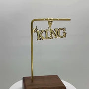 10k Gold King DC Pendant