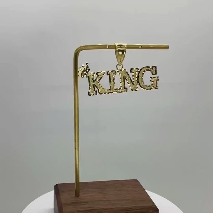 10k Gold King DC Pendant