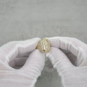 10k & 14k Gold San Judas Two-Tone CZ Royal Ring