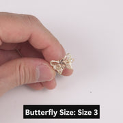10k & 14k Gold Quinceanera Classic Butterfly Two-Tone Ring