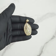 10k & 14k Gold Ove Guadalupe Pendant Necklace