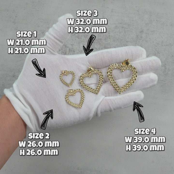 10k Gold Royal Rollie Heart Pendant
