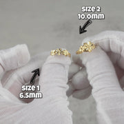 10k & 14k Gold Classic DC Yellow Hibiscus Flower Ring
