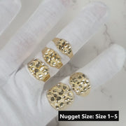 10k & 14k Gold Classic Nugget Oval Ring