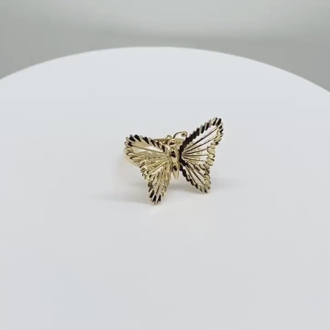 10k & 14k Gold Classic Butterfly Ring