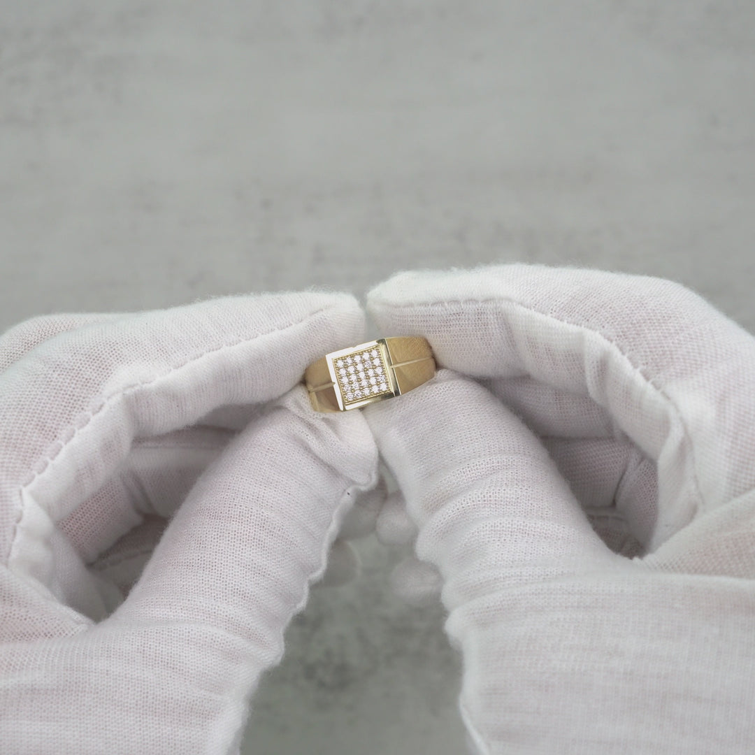 10k & 14k Square Oren Band Ring