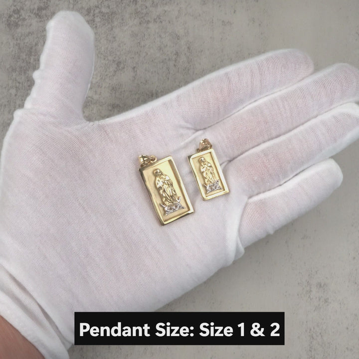 10k & 14k Gold Luxora Guadalupe Two-Tone Pendant