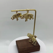 10k Gold Elephant DC Pendant Necklace