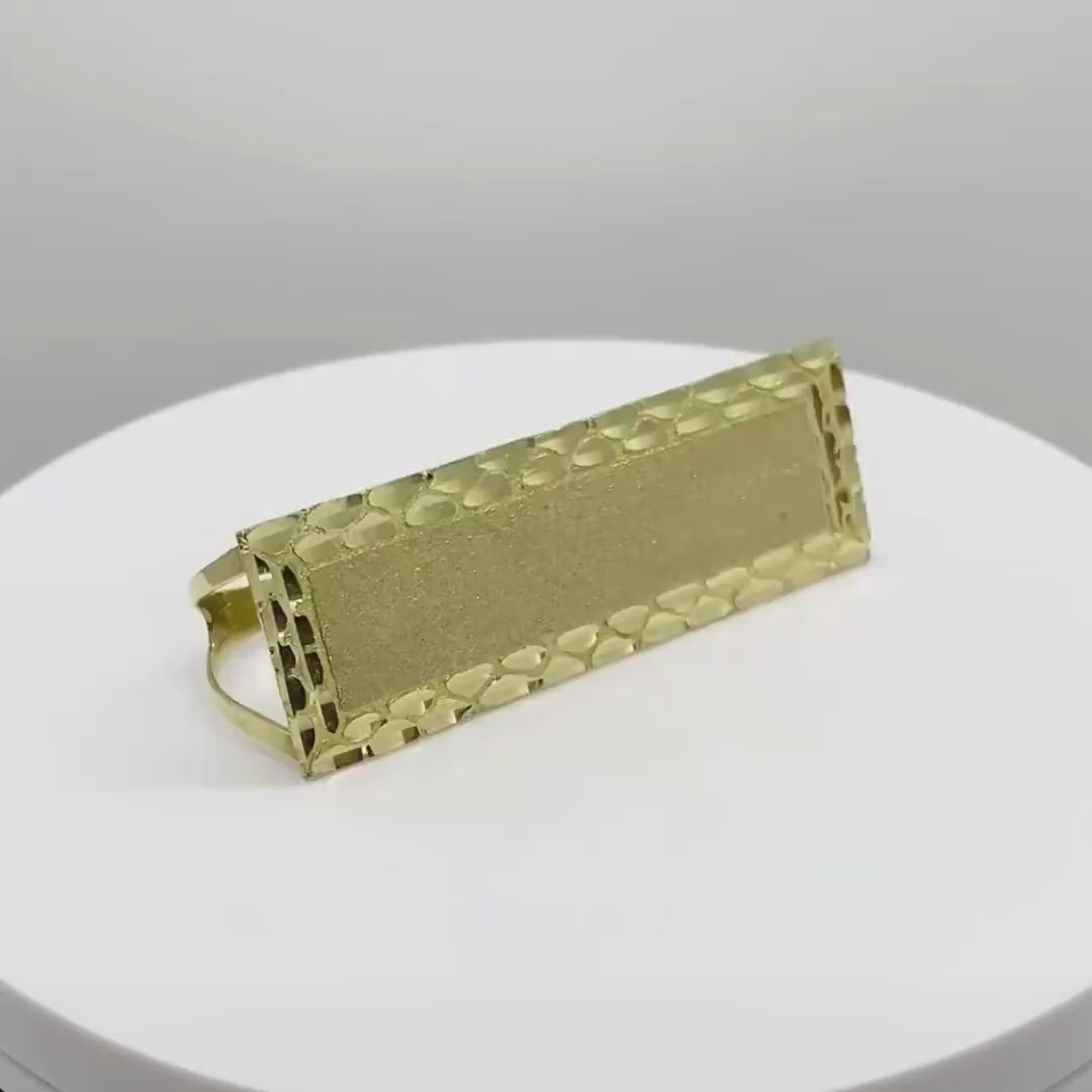 10k Gold Rectra DC Three Finger Ring