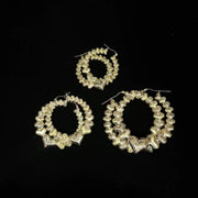 10k Gold Grand Heart DC Hoop Earrings