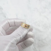 Video clip showcasing the details of the Evora tricolor gold elephant ring.