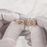 10k & 14k Gold Quinceanera Fancy Two-Tone Butterfly Ring