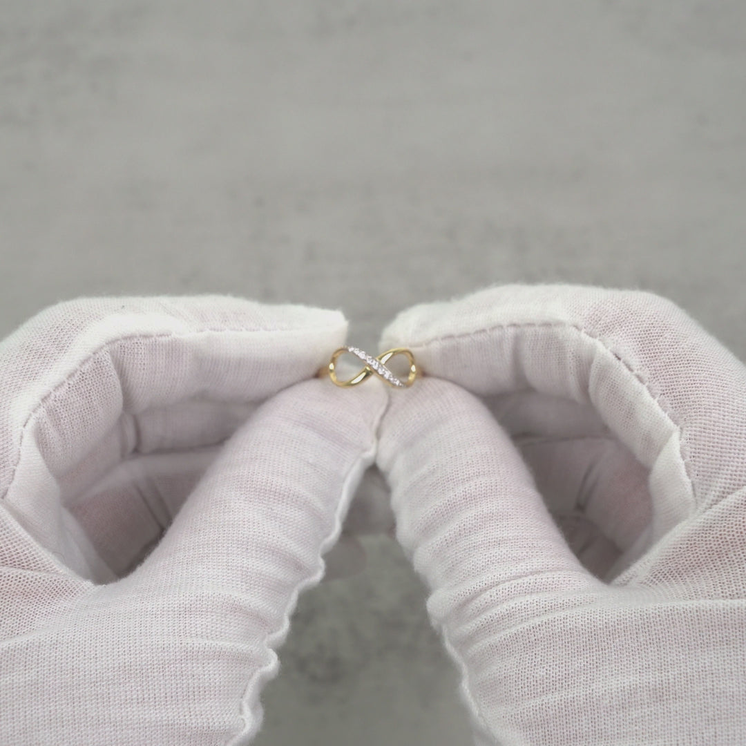 10k & 14k Gold Meir Infinity CZ Ring