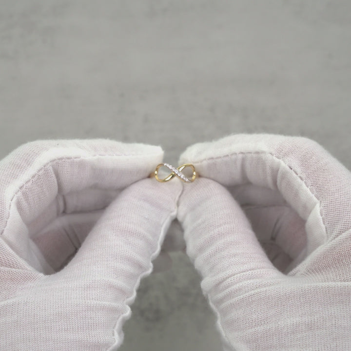 10k & 14k Gold Meir Infinity CZ Ring