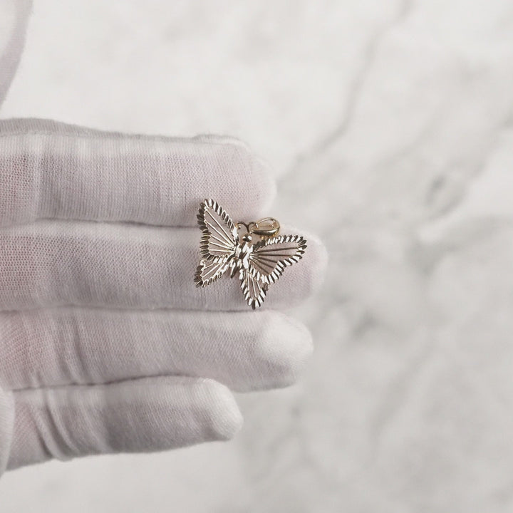 10k & 14k Gold Classic Butterfly Pendant