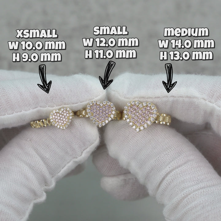 10k Gold Relia Mini Heart Rollie Band Ring