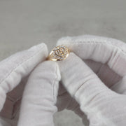 10k & 14k Solid Gold Glare Quinceanera Heart CZ Ring