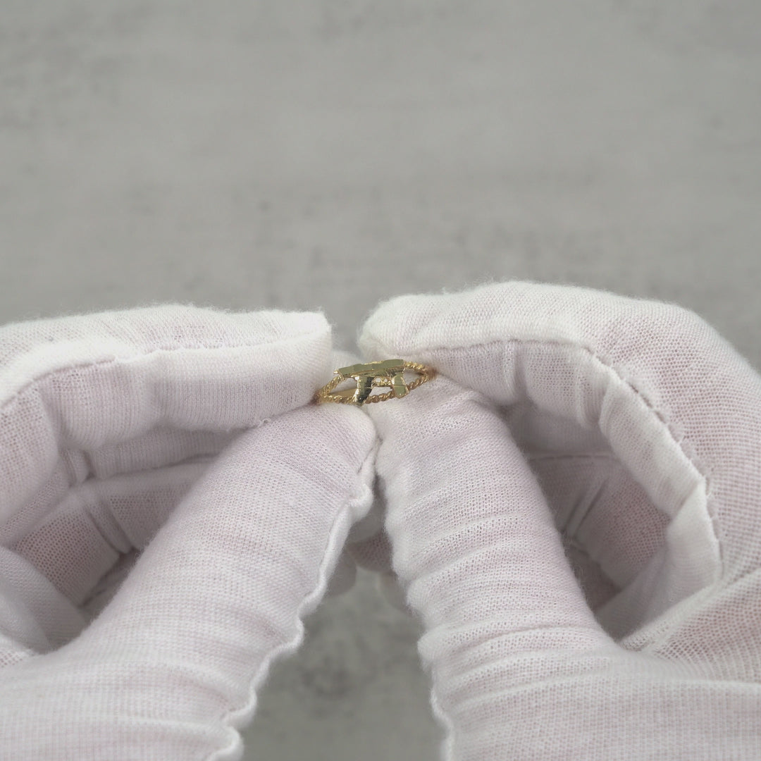 10k Gold Mini Uzi Gun Ring