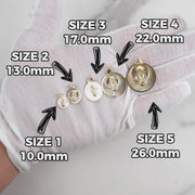 10k & 14k Gold Solia Virgin Mary Featherlight Round Pendant (Tricolor Gold)