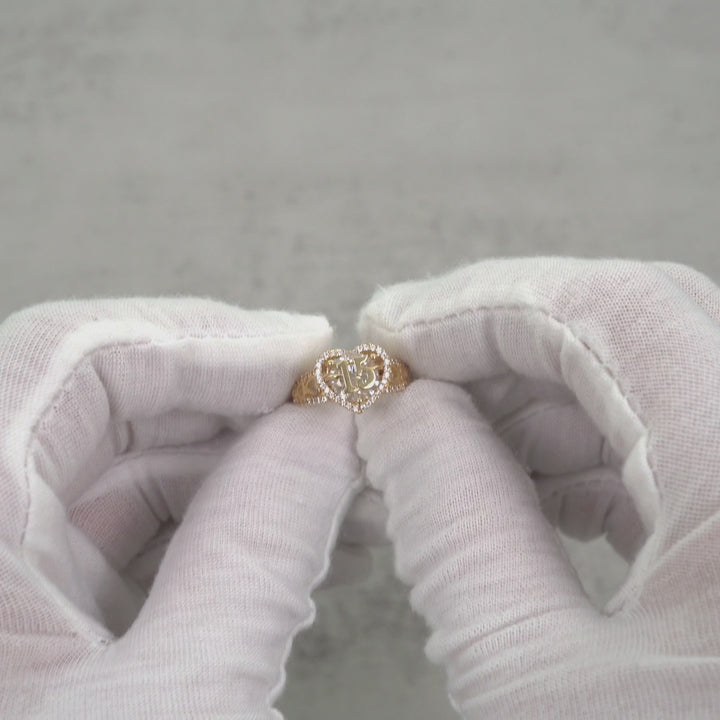 10k & 14k Gold Liora Quinceanera Heart CZ Ring