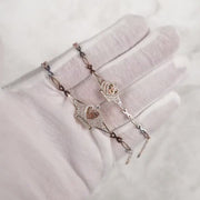 10k & 14k Gold Royal Quinceanera Crown Bracelet