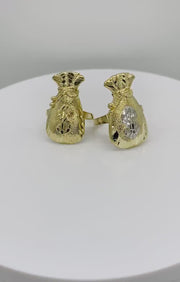 10k Gold Kali Loot Moneybag DC Ring