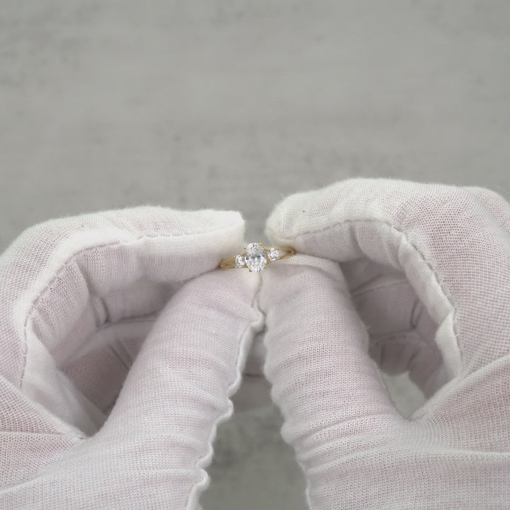 10k & 14k Gold Colet Slim White CZ Ring