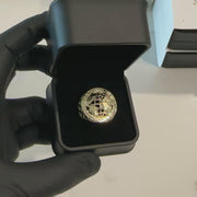 10k Gold Classic World Is Yours Round Ring