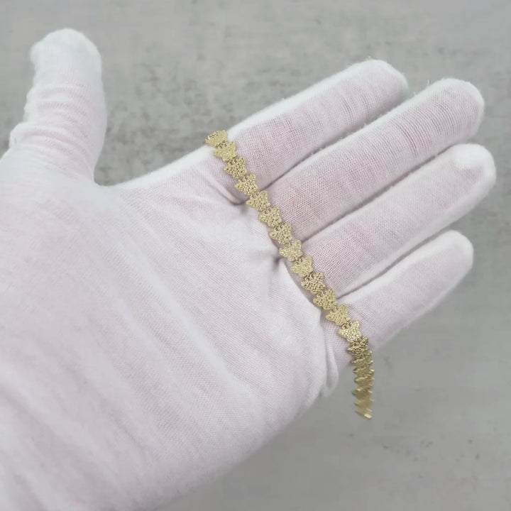 10k Gold Forev Nugget Butterfly Bracelet