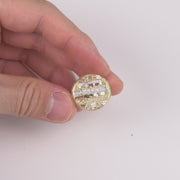 10k Gold Round Last Supper Two-Tone Ring